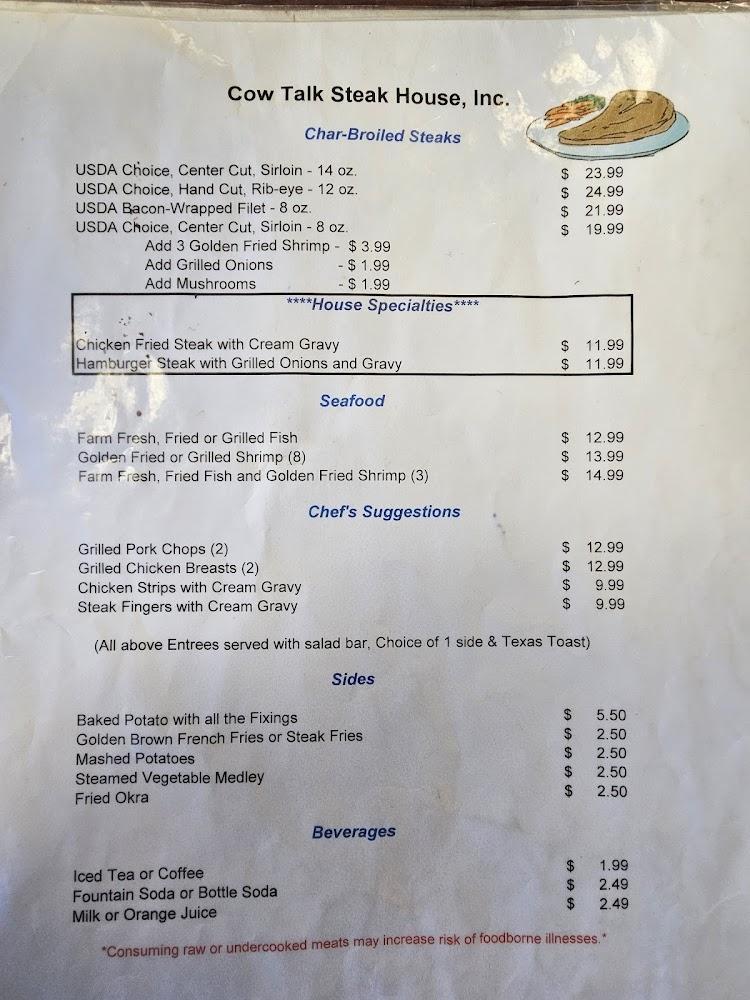 CowTalk Steakhouse Usda Choice, Center Cut, Sirloin